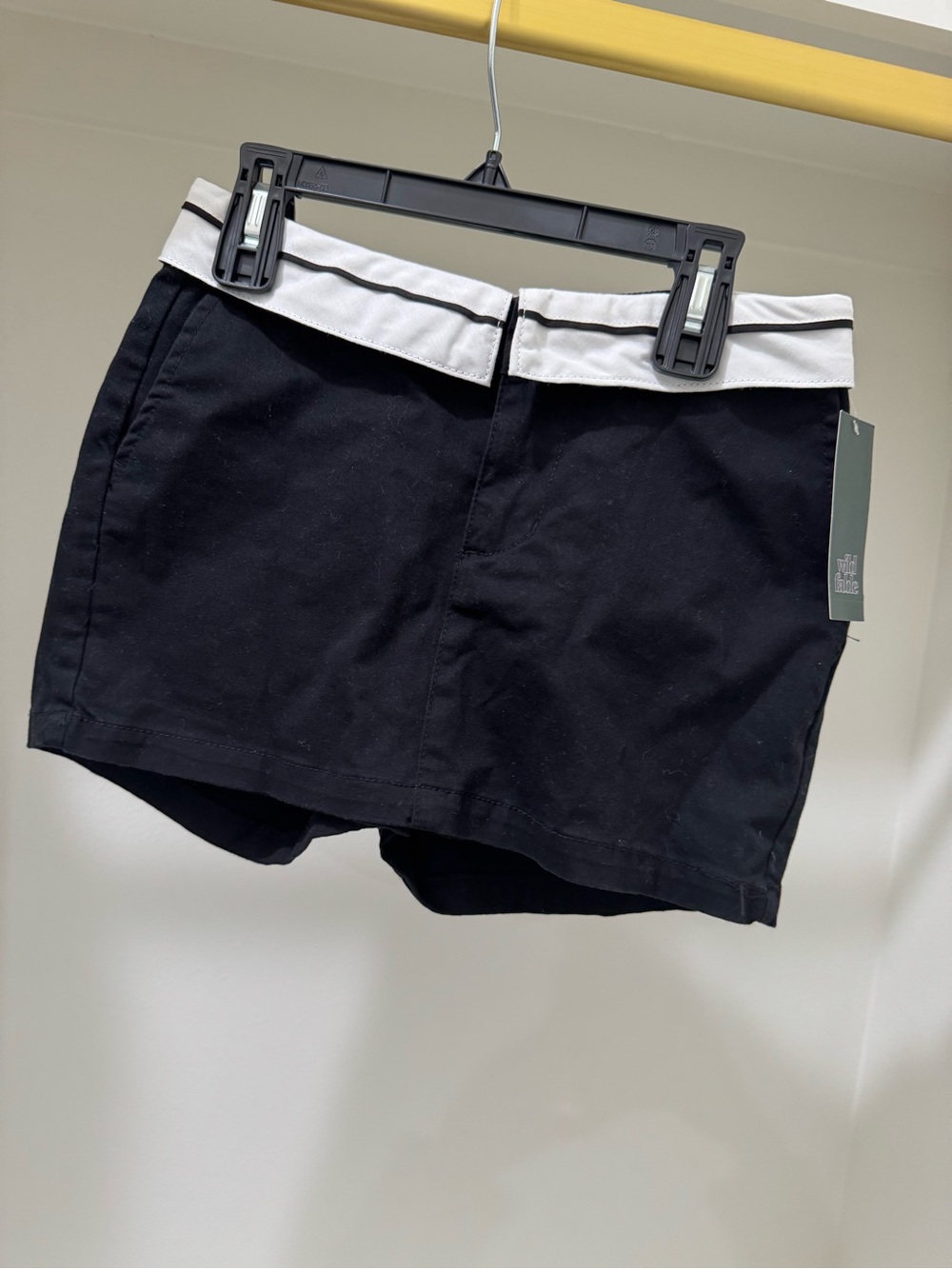 wild fable Black Shorts with White Trim